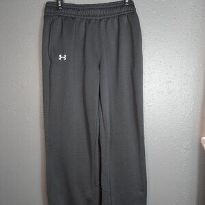 Under Armour Women Black Fleece Loose Drawstring Athlete Sweat Pants Size Medium